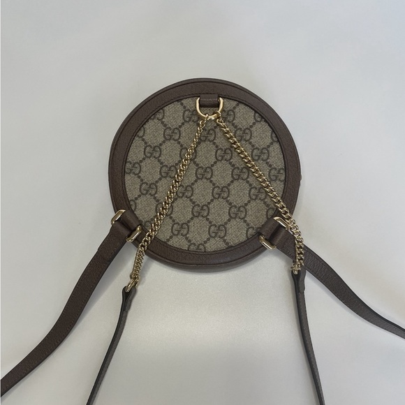 GUCCI | GG SUPREME MINI OPHIDIA ROUND BACKPACK - Picture 6 of 9